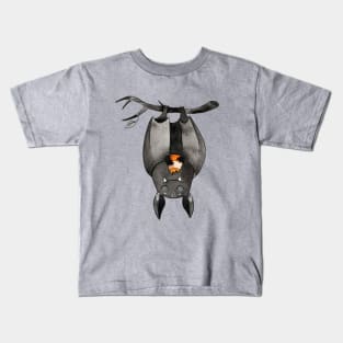 Halloween bat with candy Kids T-Shirt